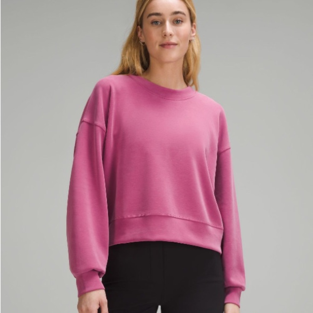 Lululemon perfectly oversized softstream crew washed mauve